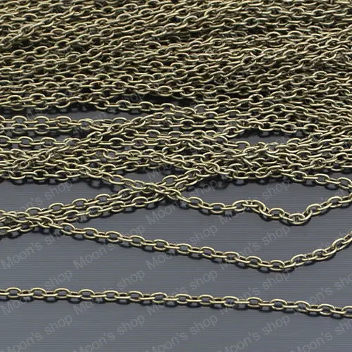 

Wholesale width 1.6mm Antique Bronze Iron Link Chains Diy Fashion Jewelry Findings Accessories 5 Meter(JM125)