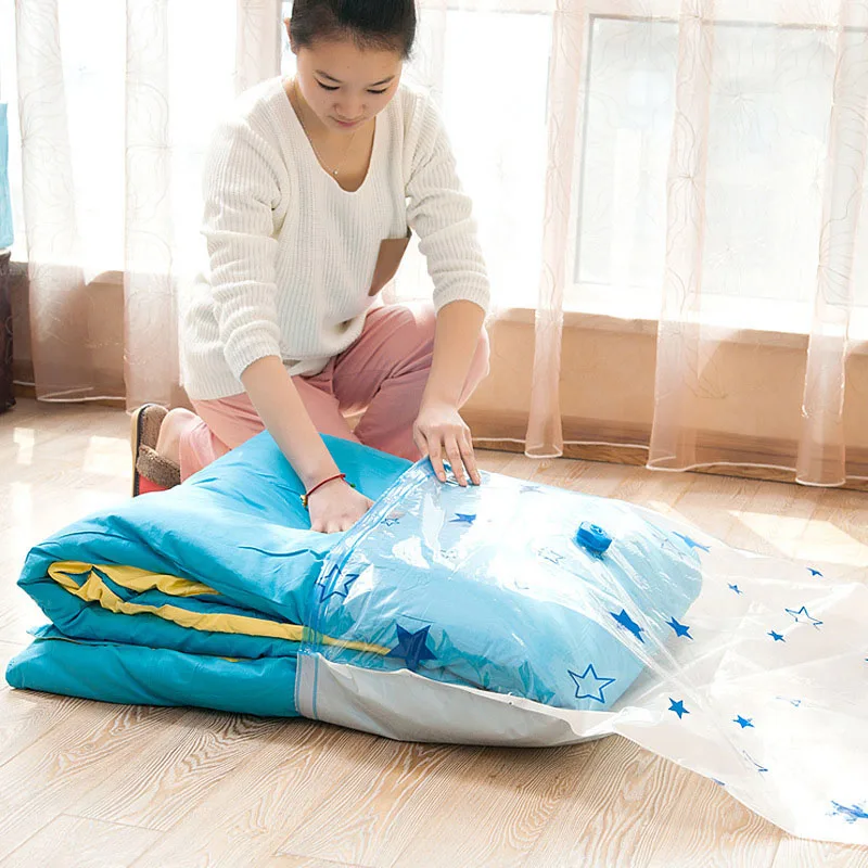 

Thickened Vacuum Storage Bag Vacuum Compressed Bag Reusable Blanket Clothes Organizer Bags FP8