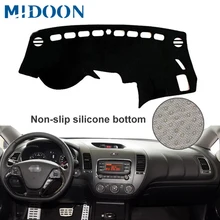 MIDOON приборной панели автомобиля Обложка коврик с рельефом приборная панель dashmat Ковер Анти-УФ NON-Slip для кіа Cerato Форте K3 2013- Ra