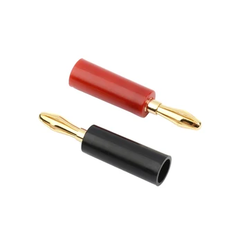 

100pcs Banana Plug 4MM Welding-free Audio Power Amplifier Terminal Column Speaker Line Banana Connector