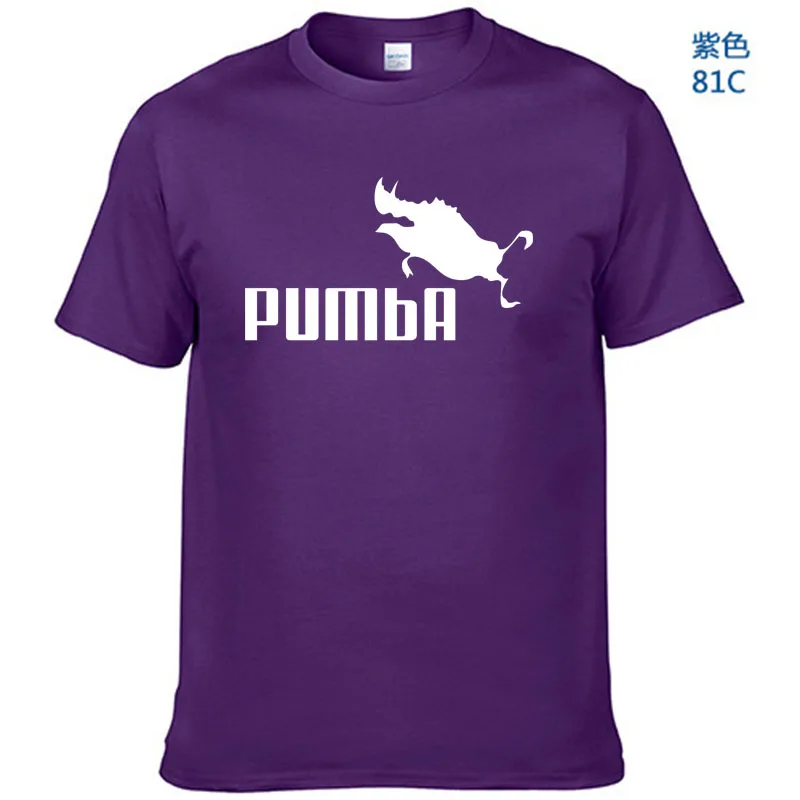 2018 Милый Забавный тройник футболки homme Pumba (Пумба) мужская с коротким рукавом