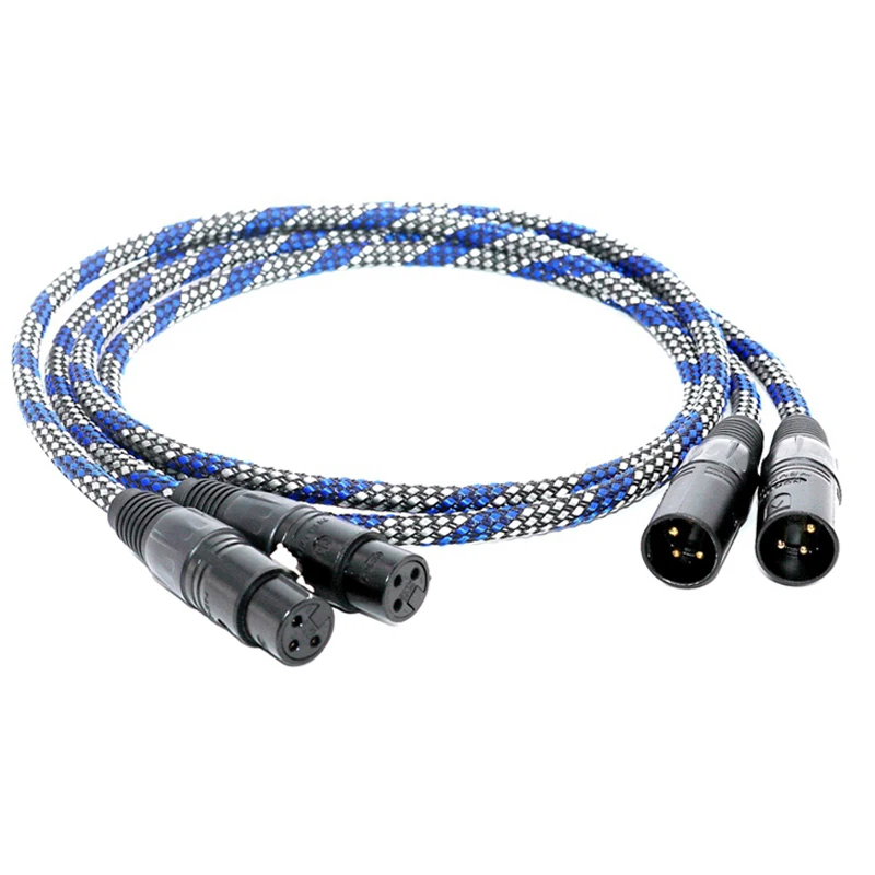 

Free shipping Siltech SQ-88B 5N OCC red copper silver plated super Reference audio interconnects cable with neutrik XLR plug