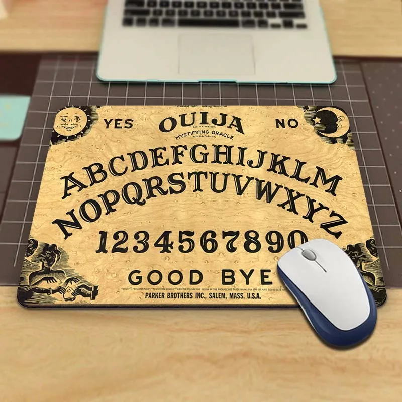 Top Selling Luxury Printing Ouija Board Custom Skin Non Slip Durable Rubber Mousepad for PC Optical Mouse - Color: 250mmx290mm