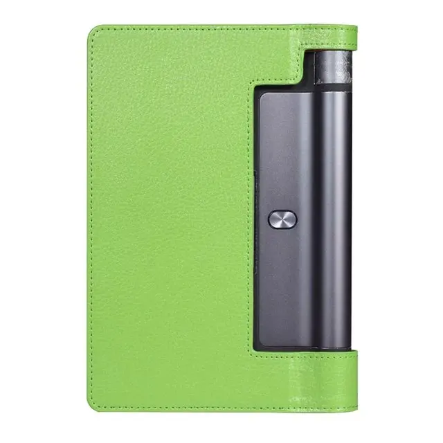 Ультратонкий кожаный чехол-книжка Karst для lenovo YOGA Tab 3 YT3-X50M YT3-X50F чехол для планшета для lenovo YOGA Tab 3 YT3-X50M чехол+ ручка - Цвет: Зеленый