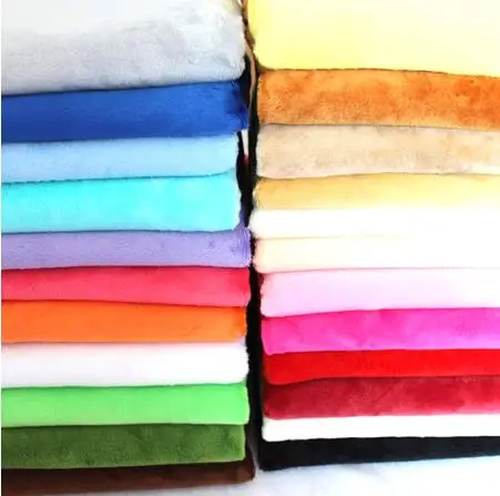 

50cm*160cm Short plush crystal super soft plush fabric For Sewing DIY Handmade Home Textile Cloth For Toys Plush Fabric