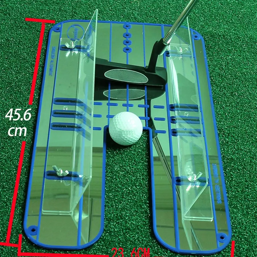 45,6x23,6 см подкладка для гольфа выравнивание зеркало учебная помощь Твердые гвоздики Глаз Линия открытый практика Putter зеркало аксессуары для гольфа