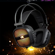 Игровая Компьютерная гарнитура бас с микрофоном стерео проводные Игровые наушники игровая гарнитура за ухо ПК геймер ноутбук