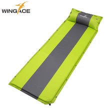WINGACE надувной походный коврик с подушкой Сверхлегкий воздушный матрас уличный пляжный коврик Автоматический надувной матрас спальный коврик