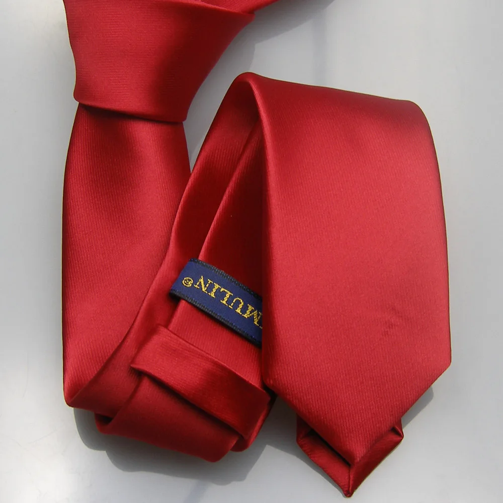 LAMMULIN мужские галстуки для костюма дизайн Розовый Красный Одноцветный жаккардовый микрофибровая ткань шейный платок, тонкий галстук 6 см Cravat Gravatas
