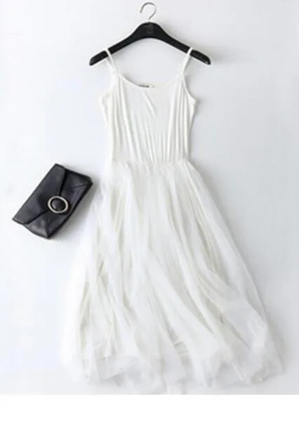 Летнее платье, женское сексуальное кружевное повседневное длинное платье, женское розовое черное базовое пляжное вечернее платье, женские платья больших размеров, vestidos mujer - Цвет: white1
