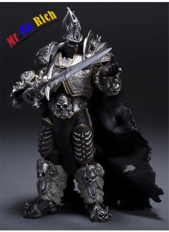 Мир WOW Lich King Arthas Menethil ПВХ Фигурка Статуя Модель игрушки 7 & #034|model toy|world toytoy model |