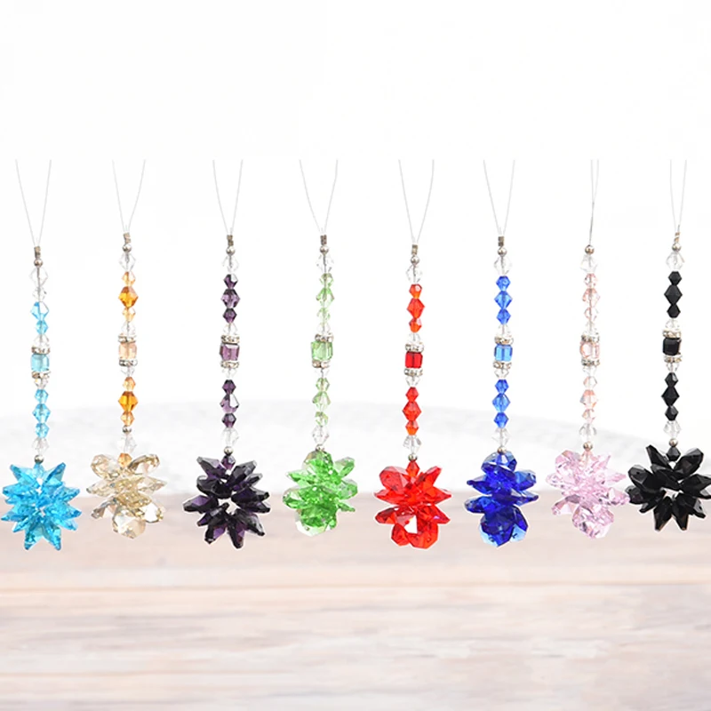 1 шт. Хрустальное Сверкающее зеркало Starburst Suncatcher подвесное заднего вида