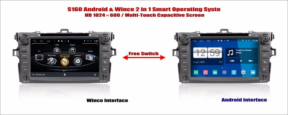 Best Liandlee Car Android Multimedia Stereo For Toyota Corolla Axio / E140 E150 2006~2013 Radio DVD Player GPS Navigation Audio Video 9