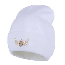 Новинка, модные женские брендовые зимние шапки, индивидуальный дизайн, буквы, звезды, стразы, шапочки,, для девочек, лучшие милые термо шапки gorro Skullies