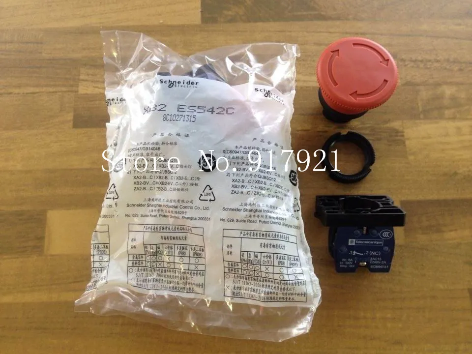 

[ZOB] original XB2 ES542C head of the emergency stop button mushroom original genuine 1NC