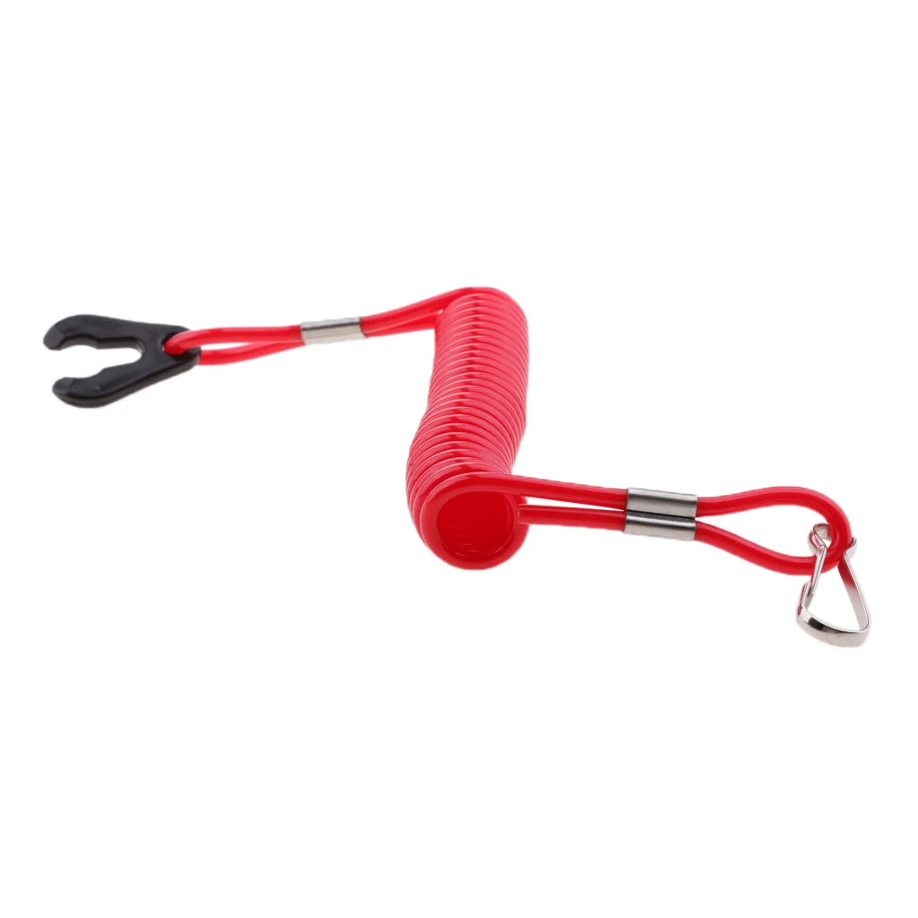 1pc 14cm ABS Boat Engine Motor Kill Stop Switch and Safety Tether Lanyard for Honda Outboard Motors Motor Parts Accessories Red