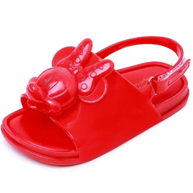 Melissa Mini мышь и ботинок Aranha сандалии-Босоножки стильные сандалии для девочек мягкие Melflex Hook Loop обувь для девочек летние Размеры 7-11 - Цвет: photo color