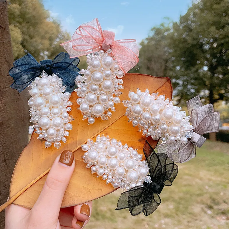 

Pearl Metal Hairclips Women Bow Hair Clip Hairpin Girls Hairpins Barrette Hairgrip Bobby Pin Hair Accessories Wedding Hair Clip