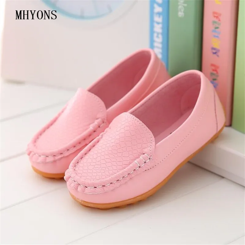 MHYONS الأطفال الصبي طفلة أحذية الانزلاق على المتسكعون الشقق الربيع الخريف الأزياء الفتيان رياضية ل طفل/ القليل طفل/طفل كبير