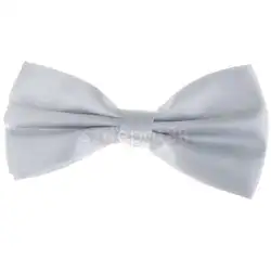 Галстук-бабочка для смокинга Bowtie для мужчин-серебристо-серый