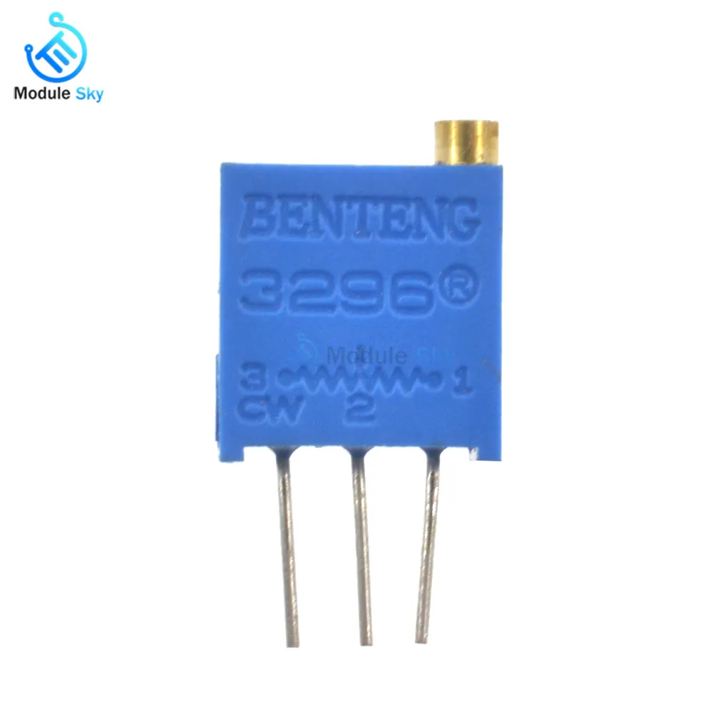

10Pcs 3296W Multiturn Trimmer Potentiometer Kit High Precision 3296 Variable Resistor With Free Box electronic DIY Kit
