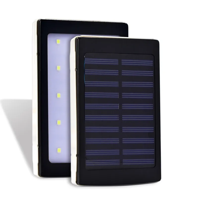 New Power Bank 20000mah Solar With LED External Battery Technology Portable Charger PowerBank For iphone X Samsung Note 8 Xiaomi