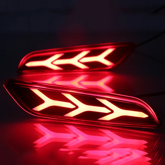 

Chuangxiang 2pcs Multi-function LED Brake light Stoplight Rear Fog Lamp Fog Light For Hyundai Creta 2018 Accessories