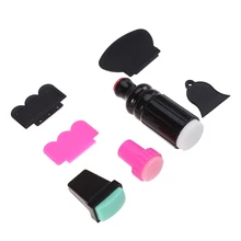 7 pcs Stamping Nail Art Polonês Stamper Pintura Imagem do Selo Scraper Knife Set Template Manicure Ferramentas Decorativas(China)