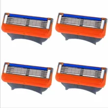 2016 Free Shipping 4pcs/lot Blades Shaving Razor Blades for Men Fusion Power Shaver Blades GFLV