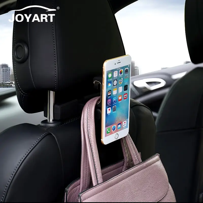 

Phone Holder Bag Storage Headrest Back Seat Hanger Grocery Hook For Car
