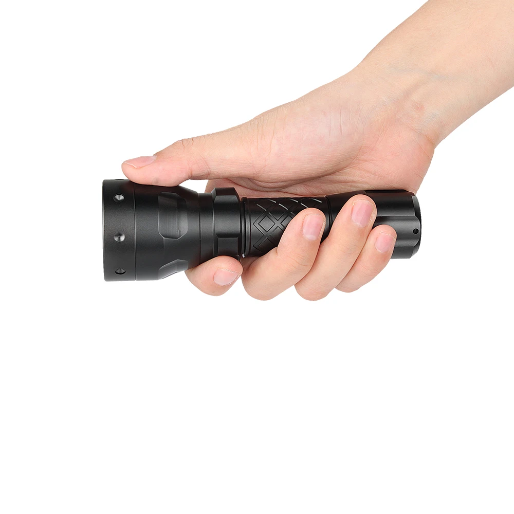 UniqueFire 1407 Mini XML T6 LED  Flashlight Torch 1200LM 5 Modes Adjustable Focus CREE XML Lamp Torch For 1x18650 Battery(Black)9
