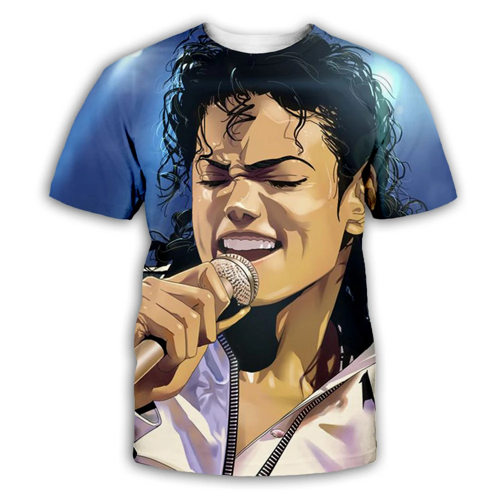 

PLstar Cosmos Michael Jackson T-shirt Dance Clothes Shirts Tees Clothing Tshirt Men Funny 2018 Hip hop Casual Summer