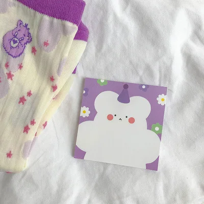 SIXONE 50 листов Ins Floret Candy Bear Note Book милый мультяшный блокнот портативный карманный с