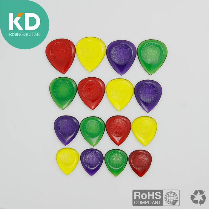 50 pcs Durable Transparent Electric Bass Guitar Picks Shape Waterdrop