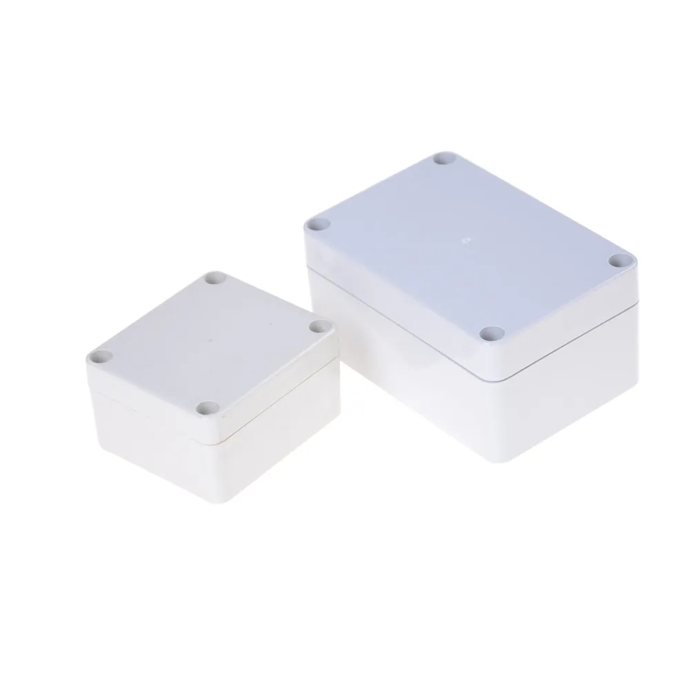 

1Pc Electronic Project Instrument Case Waterproof Plastic Enclosure Box Outdoor Junction Box Housing DIY Waterproof Junction Box