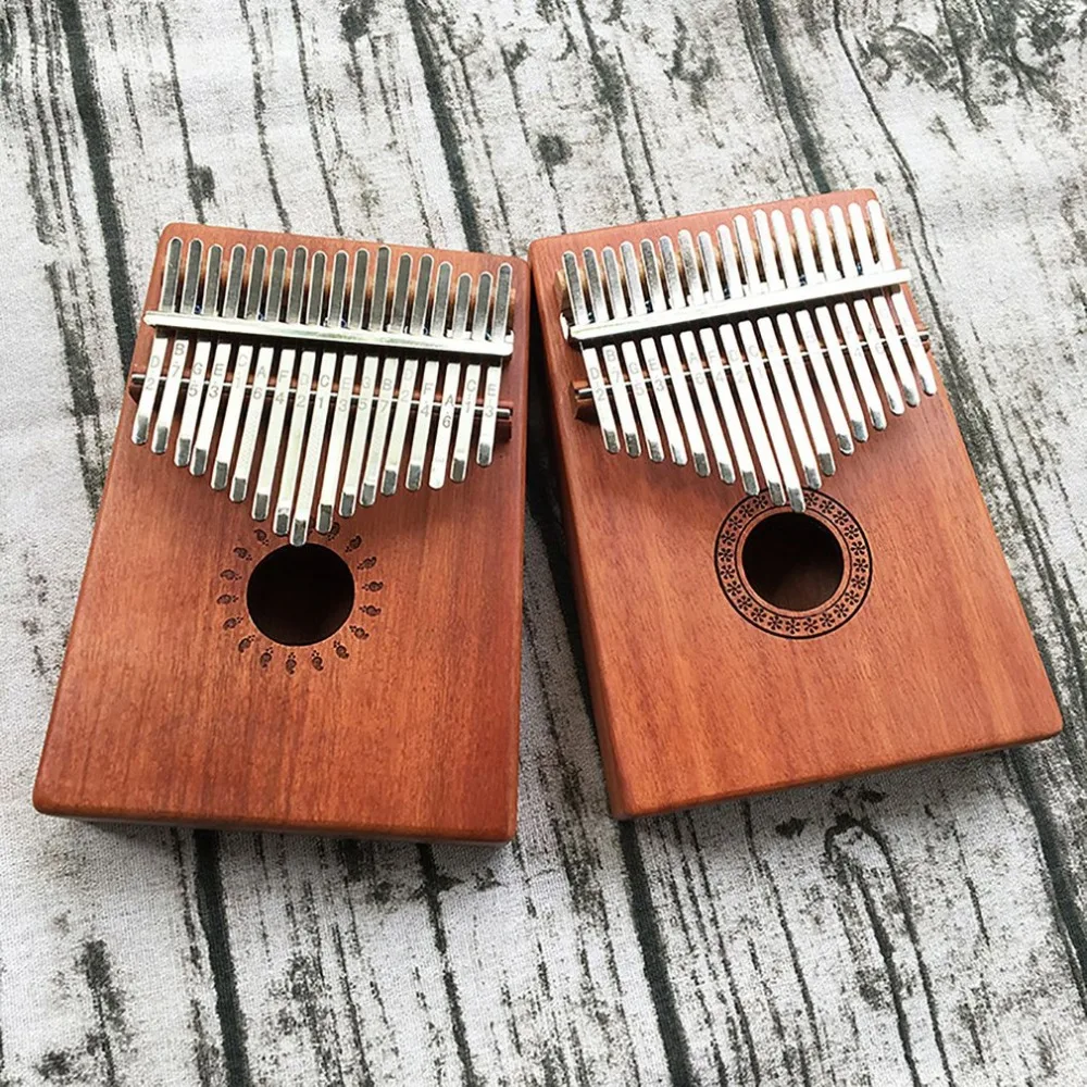 Kalimba 17 Keys «пианино для больших пальцев» уникальный синий цвет и ручная работа кривая дизайн Ретро стиль молоточек для настройки и учебная инструкция