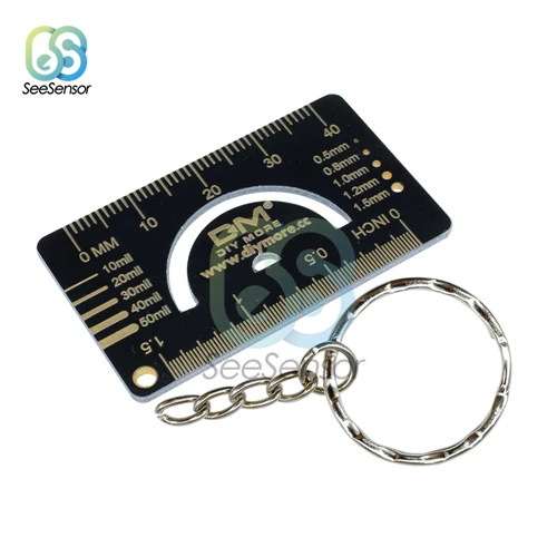 4 см, 15 см, 20 см, 25 см, многофункциональная линейка PCB для электронных инженеров, для гиков, производителей, для фанатов Arduino, контрольная линейка PCB - Цвет: 4cm
