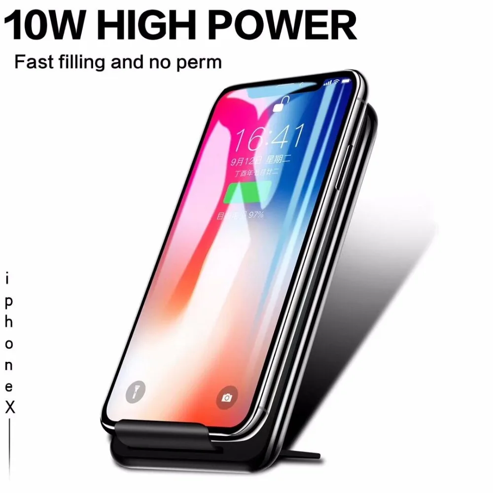 10w Qi Fast Wireless Charger For Samsung Galaxy Note8 S9 S8 Plus