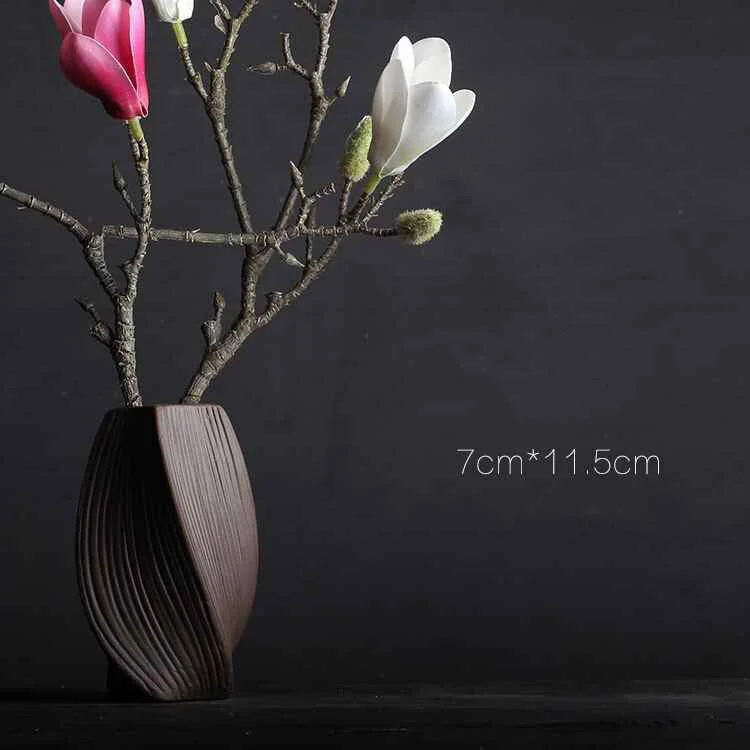 Классический постсовременный керамический цветочный горшок сухая Цветочная корзина Цветочная ваза для украшения интерьера скандинавские украшения гидропонная ваза - Цвет: C