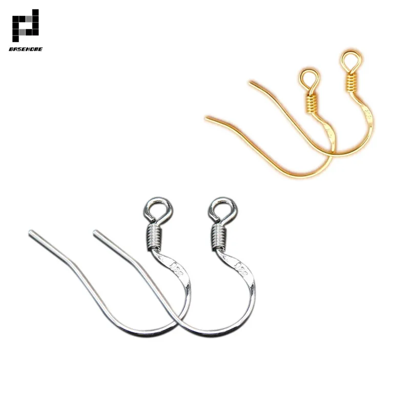 Basehome 10pcs/lot 925 Silver Ear Jewelry Hook Bowl Earring Space Diy