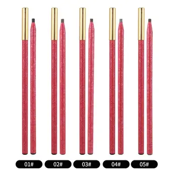 

12pcs/set Rose Pull Drawing Eyebrow Pencil Tattoo Positioning Pen Waterproof Long Lasting Eyebrow Enhancer Pen Cosmetic 5 Colors