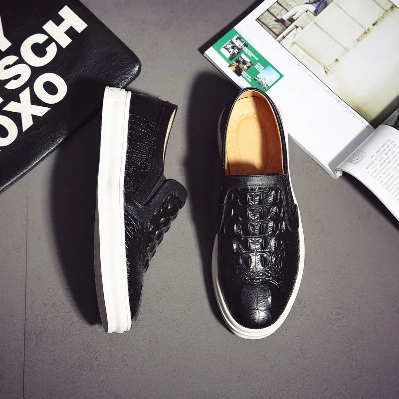 

Autumn male casual  shoes plus size men 45 46 47 48 leather fashion vintage fashion free shipping