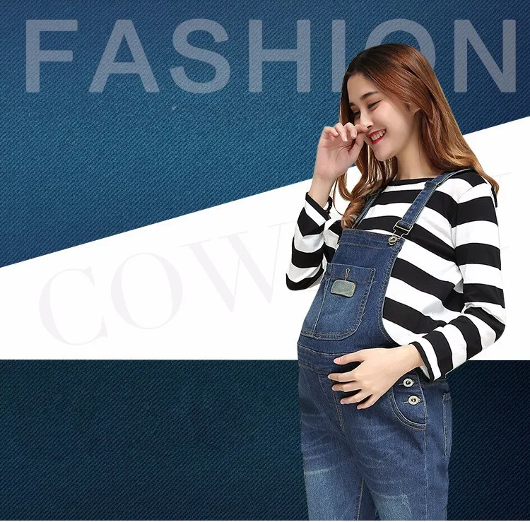 SLYXSH осенние и зимние джинсовые комбинезоны для беременных женщин, джинсовые брюки для беременных женщин, джинсовые брюки с ремнем для беременных женщин