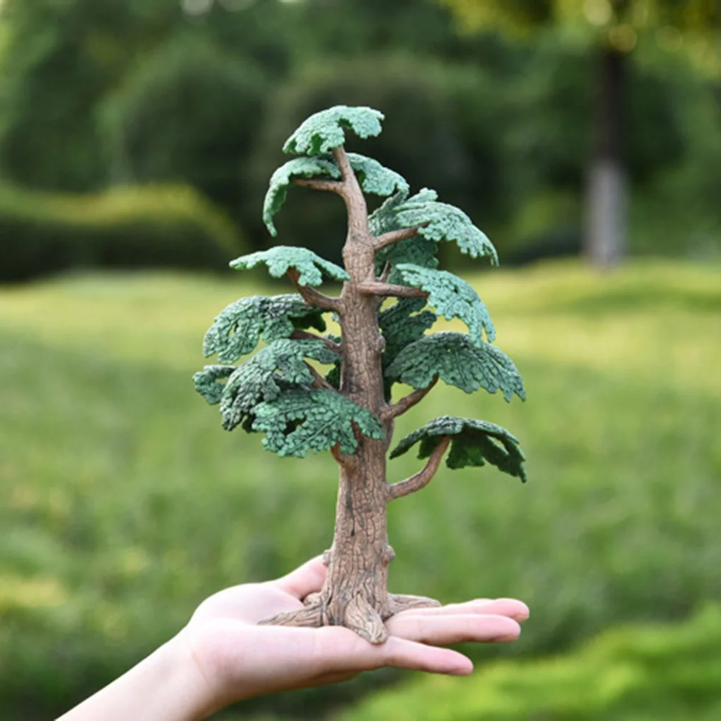 5pcs Miniature Cedar Tree Garden Ornament Figurine Fairy Craft Decor S