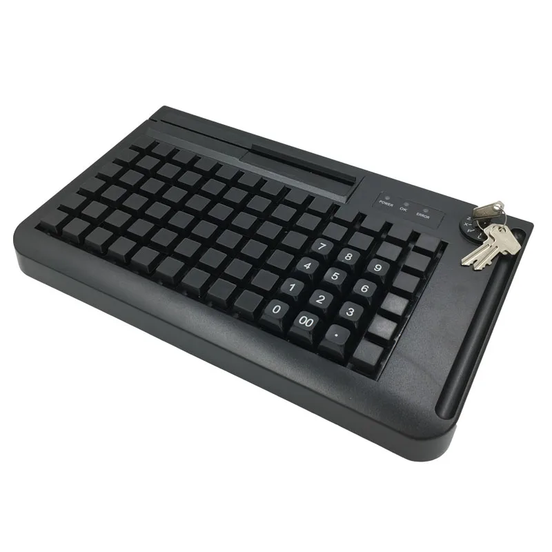 KB78 50/60/76/78 клавиш опционально программируемая клавиатура для POS системы с MSR Дополнительный вход USB+ PS2