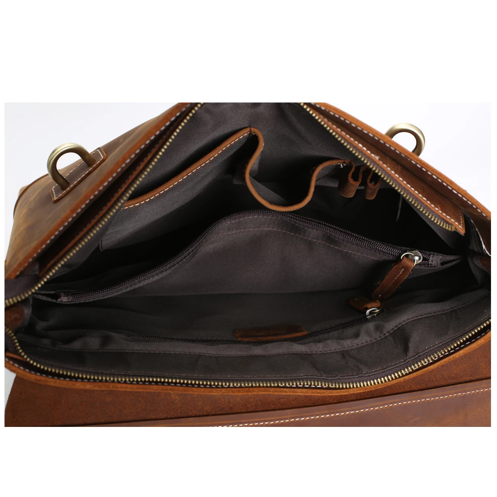 Rockcow Винтаж Crazy Horse кожа ноутбук сумка Портфели Бизнес Для мужчин 0342|bag|bag mapsbag cake |