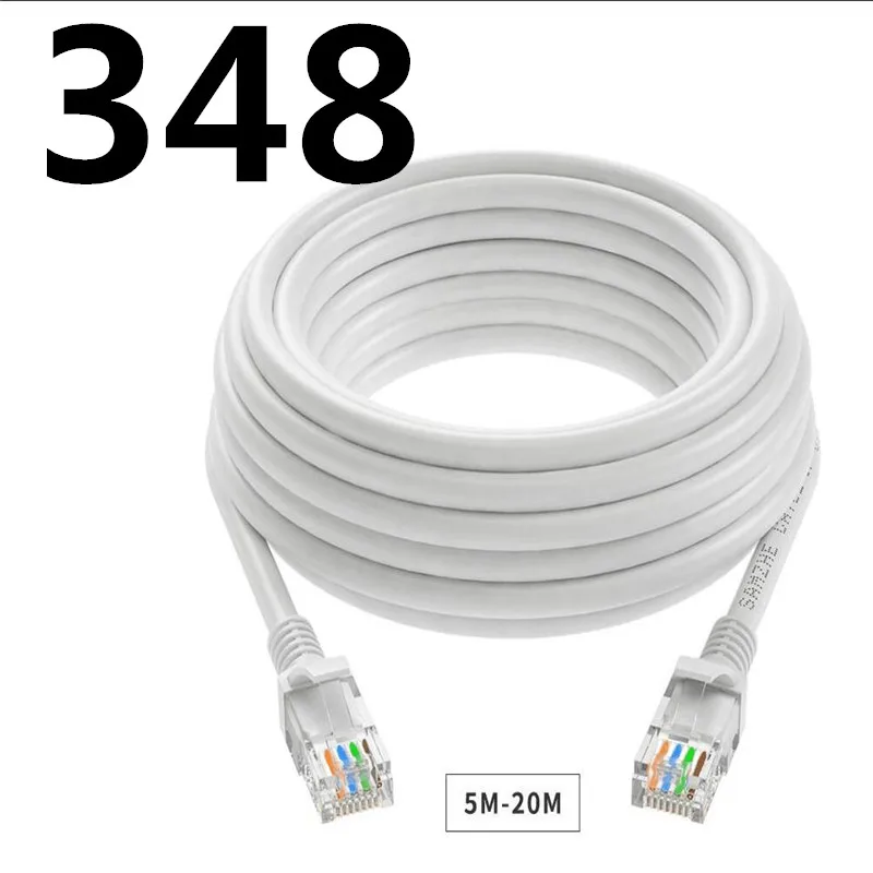 

A348 Dual Interface Gold Plated Connector Ethernet Cable RJ45 Cat7 Lan Cable Network Flat Cable Wire for Router Switch 5m/8m/10