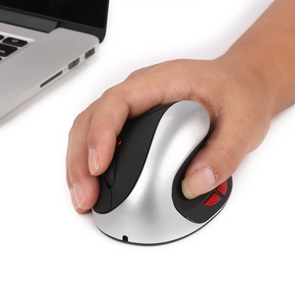 6D Беспроводная мышь, геймерская компьютерная мышь, эргономичный дизайн, вертикальная USB мышь 2400 dpi для ноутбука, ПК, мышь s l0912 #3