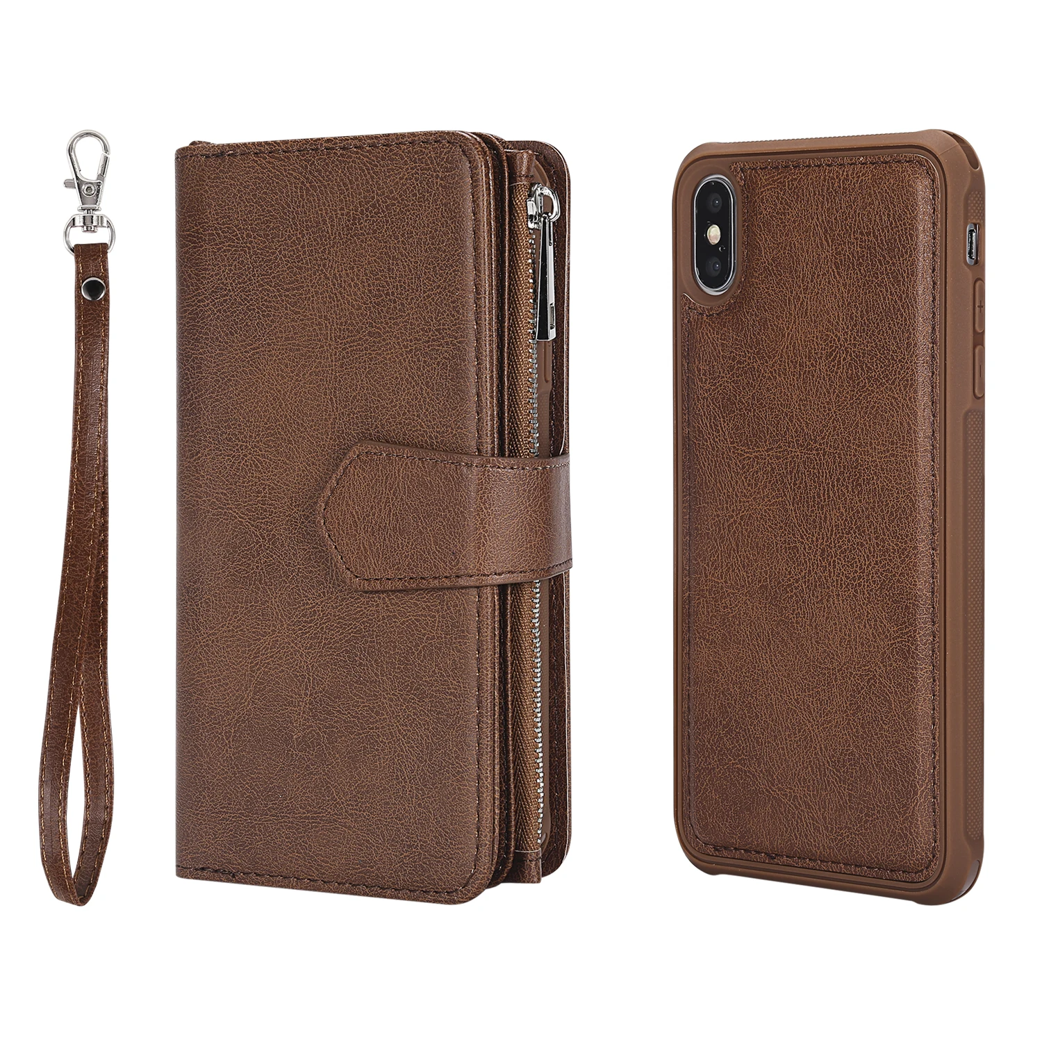 Чехол кошелек для Iphone XS MAX Кожаные чехлы книга флип Подставка телефон сумка Apple