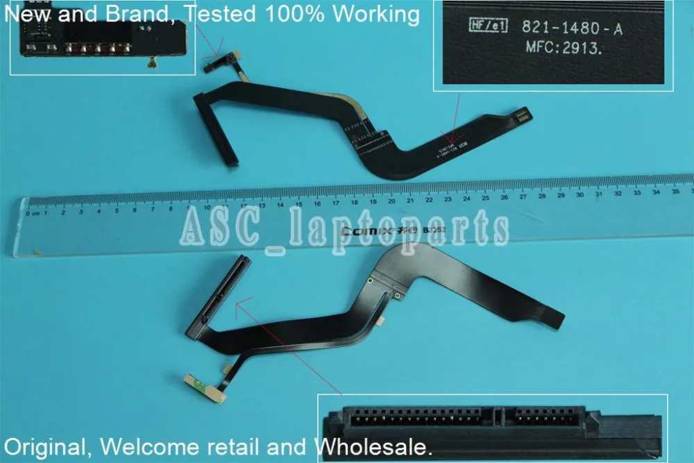 Brand NEW OEM HDD Hard Drive Cable MacBook Pro 13/" A1278 2012 P//N 821-1480-A